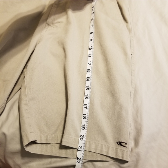 O'Neill Khaki Flat Front Chino Shorts - Picture 9 of 9